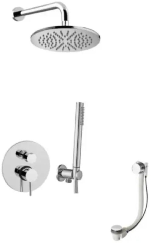 Paffoni Stick zestaw wannowo-prysznicowy podtynkowy z deszczownicą chrom SK019ZWSCSU3A - Wysyłka w 24h