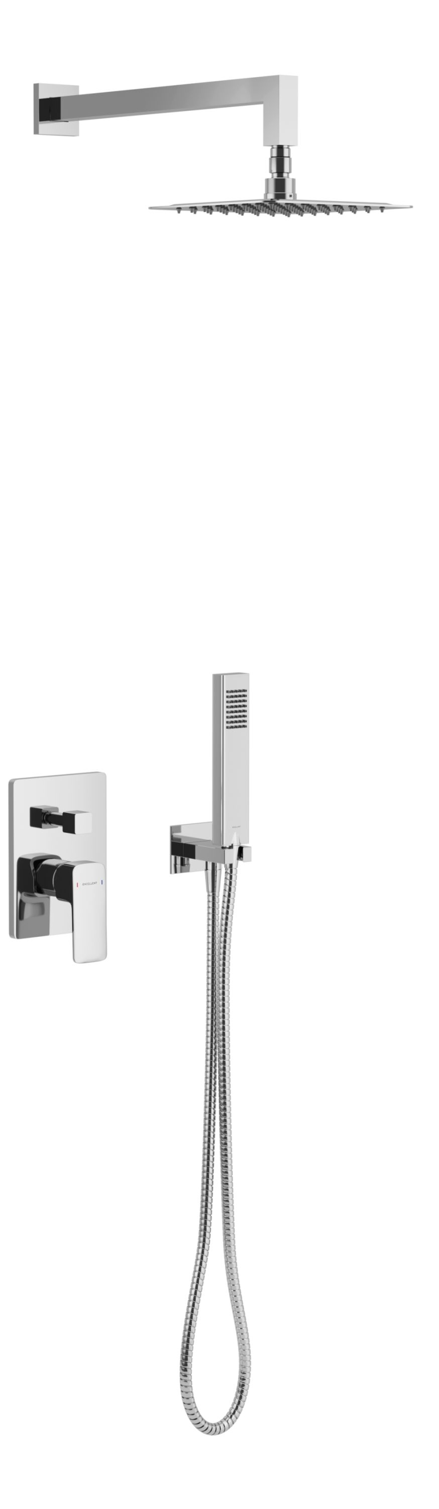 Excellent Keria zestaw prysznicowy podtynkowy chrom AREX.SET.2045CR