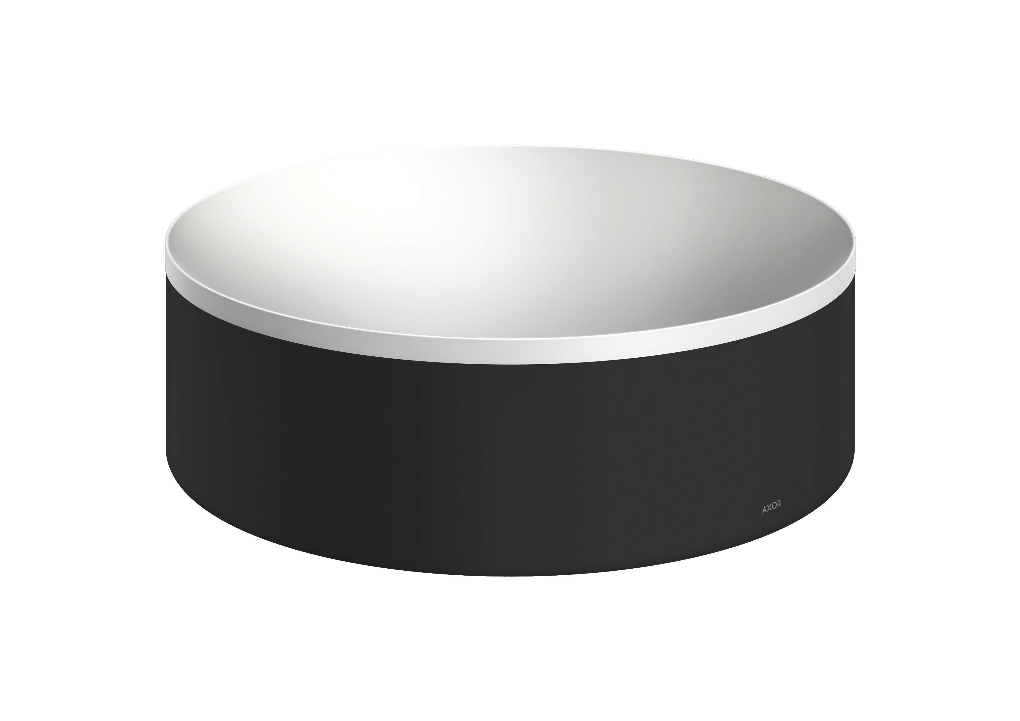 Axor Suite umywalka 30 cm nablatowa okrągła biały/czarny mat 42000670