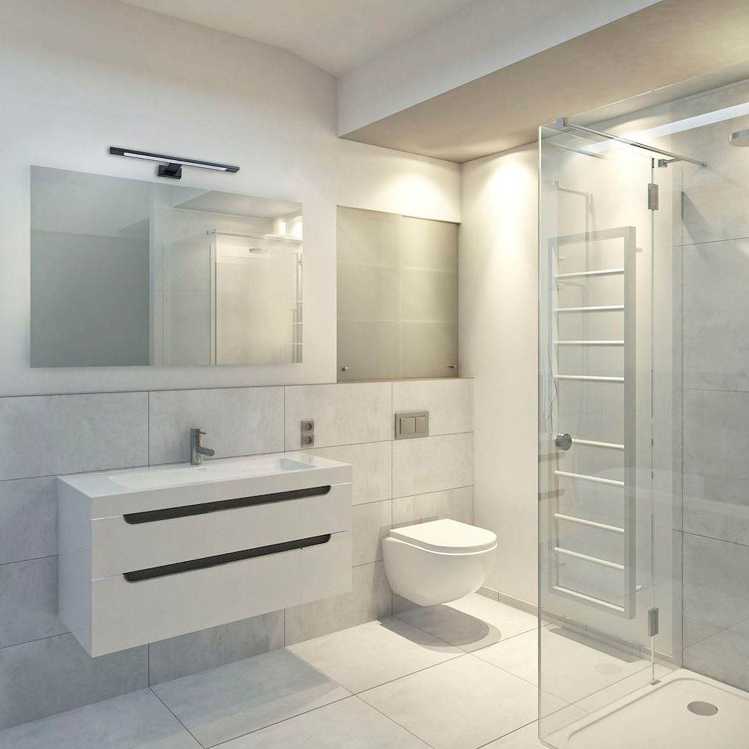 Milagro Shine kinkiet 1x7W czarny ML4379