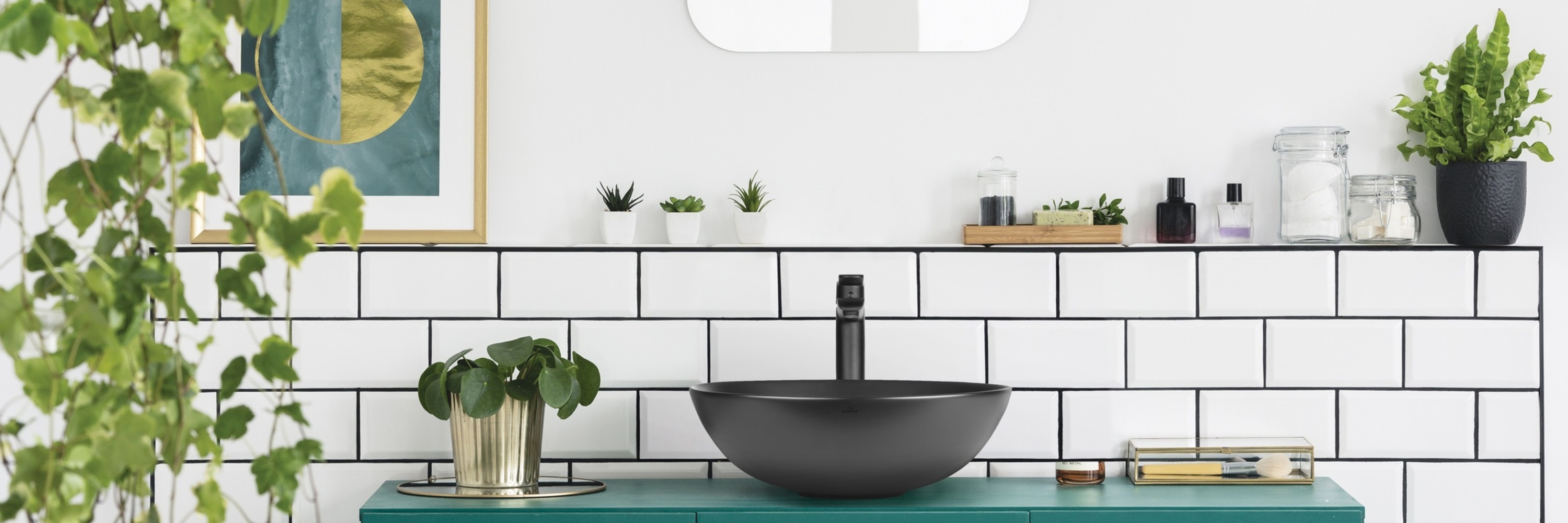 Invena Tinos umywalka 39,5 cm nablatowa okrągła czarny półmat CE-43-005