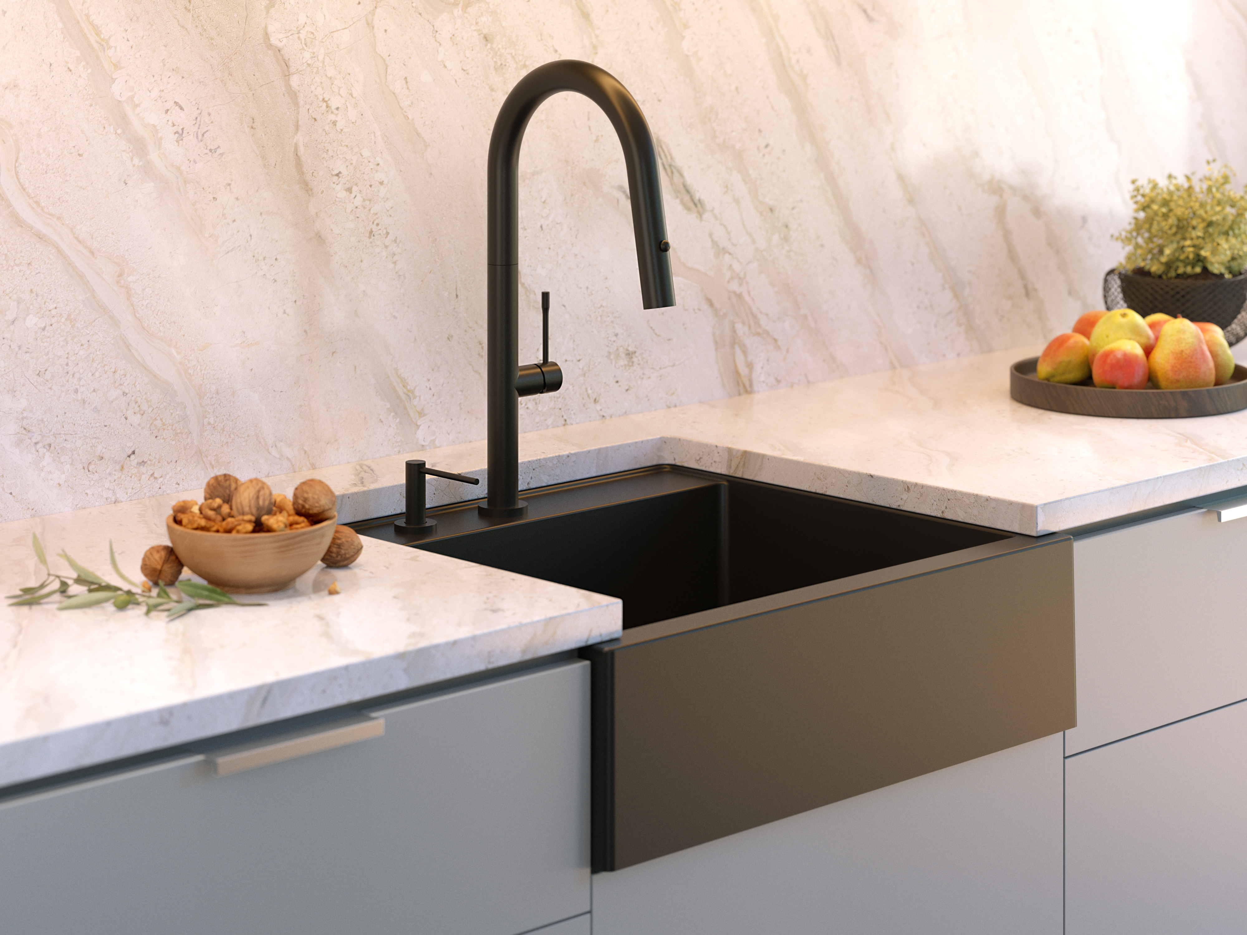 Quadron Bill 110 zlewozmywak 59,5x54 cm GraniteQ black diamond/miedź HCQB6054U8_PVDC1 - Wysyłka w 24h