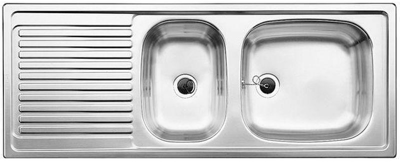 Blanco Top EZS 11x4 zlewozmywak stalowy 110x43,5 cm stal mat 500847