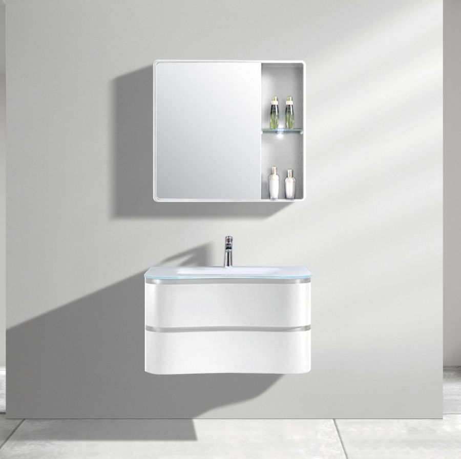 LaVita Ontario umywalka z szafką 60 cm białą - Wysyłka w 24h