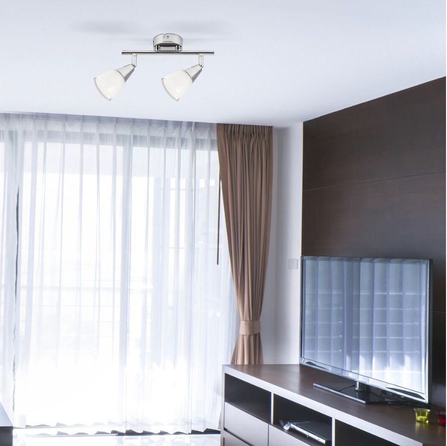 Rabalux Nicolette lampa podsufitowa 2x40 W biała-chrom 6768