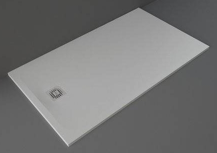 Rak Ceramics Feeling brodzik 90x160 cm prostokątny Raksolid szary RFST090160S503