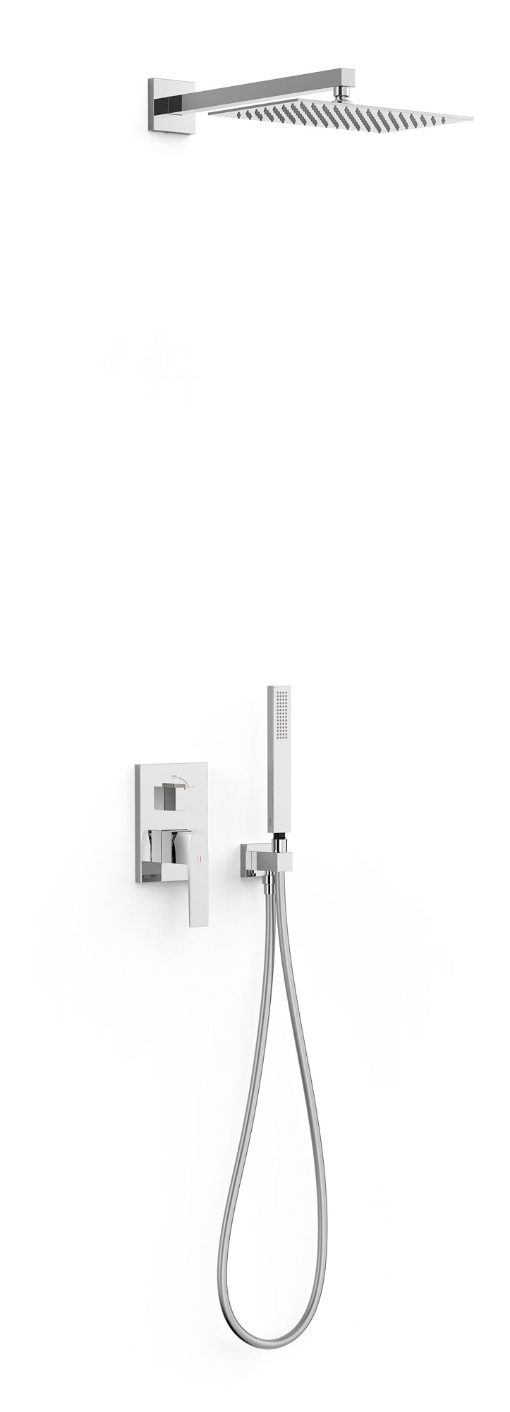 Tres Slim Exclusive zestaw prysznicowy podtynkowy z deszczownicą chrom 20228004