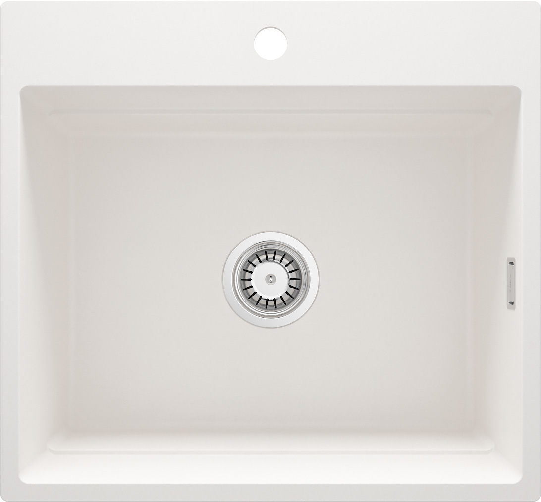 Deante Magnetic zlewozmywak granitowy 56x52 cm biały ZRM_A10A