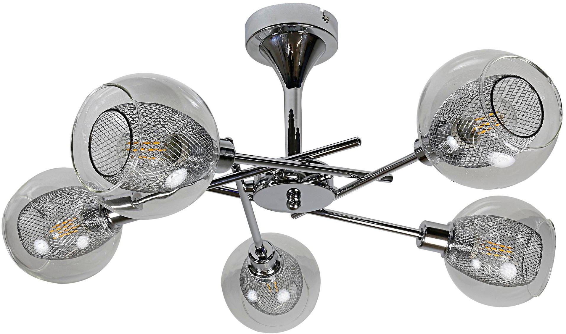 Candellux Ozzo lampa podsufitowa 5x40W chrom 35-72252