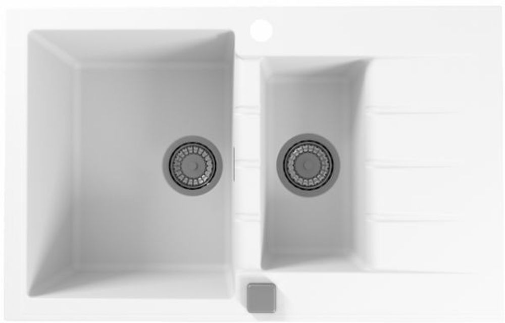 Alveus Cadit 70 zlewozmywak 79x50 cm Granital biały 1131357