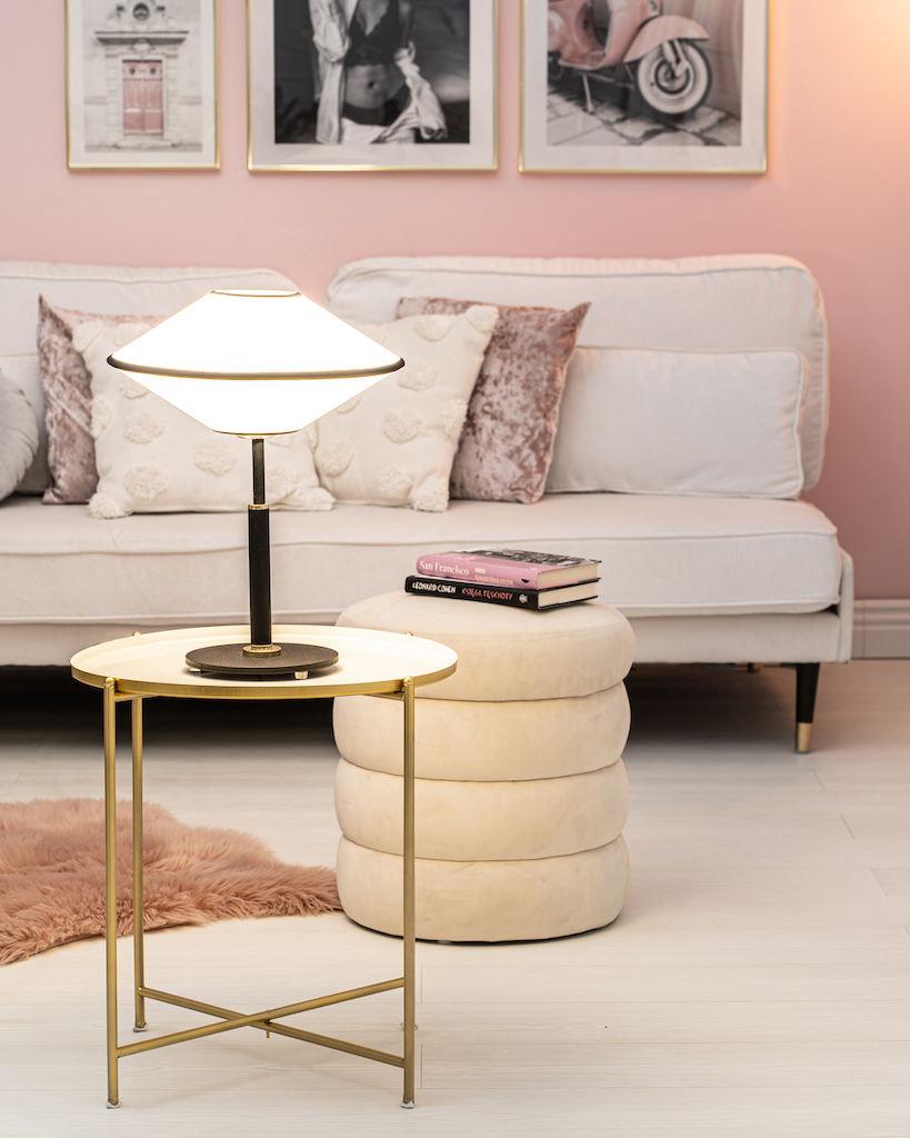 Argon Troy lampa stołowa 1x15W beżowy/czarny 4284