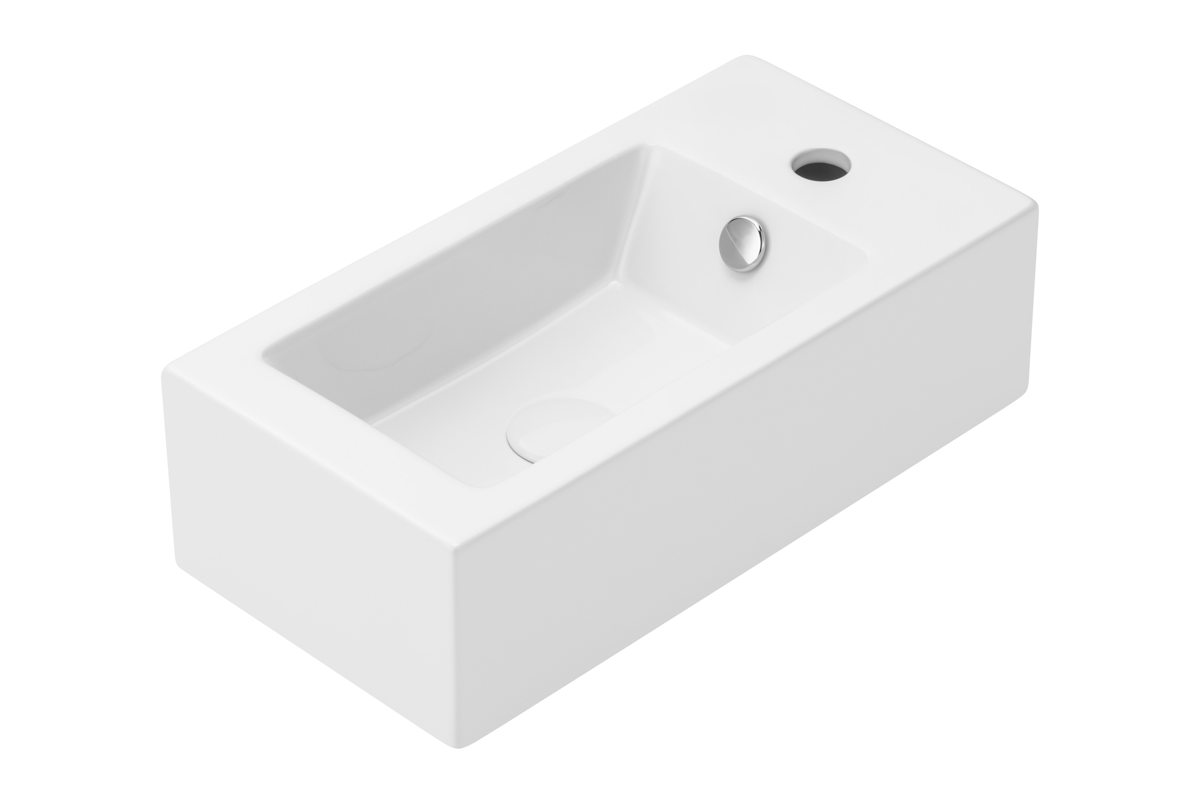 Uptrend Auris umywalka 50x25,5 cm prostokątna biały połysk TR4127A