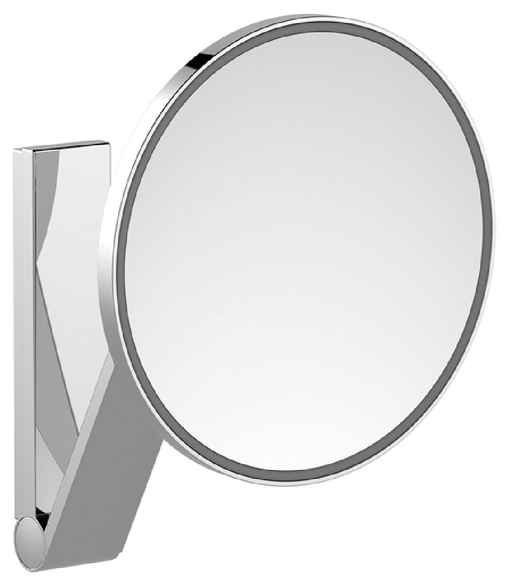 Keuco Cosmetic mirrors lusterko kosmetyczne 21,2x31,8 cm okrągłe z oświetleniem stal 17612079003