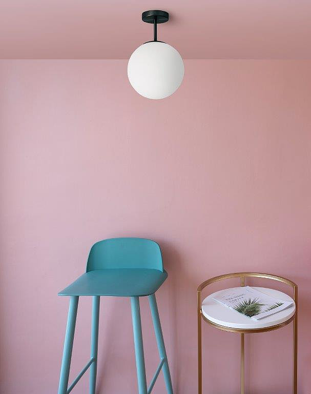 Miloox Jugen Black lampa podsufitowa 1x40W czarna/biała 1744.202