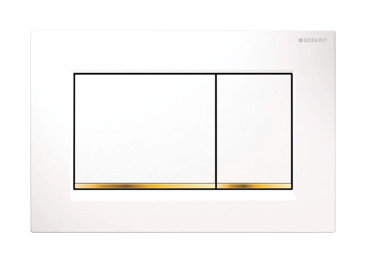Geberit Sigma20 przycisk spłukujący do WC biały-złoty 115.883.KK.1 - Wysyłka w 24h