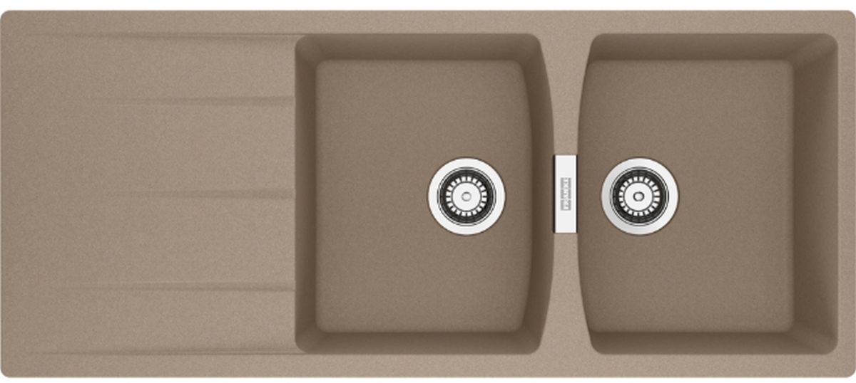 Franke Centro zlewozmywak granitowy 116x50 cm brązowy 114.0710.233