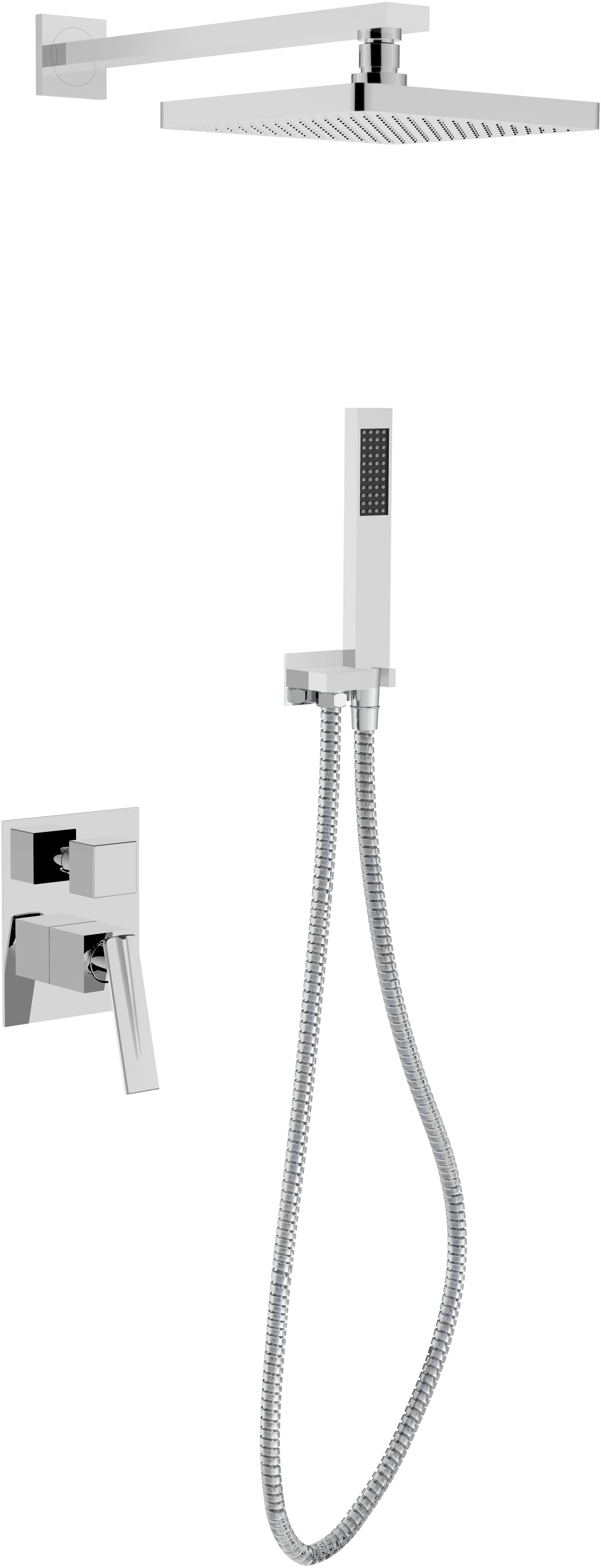 Besco Aspira I zestaw prysznicowy podtynkowy chrom BP-AI-CH