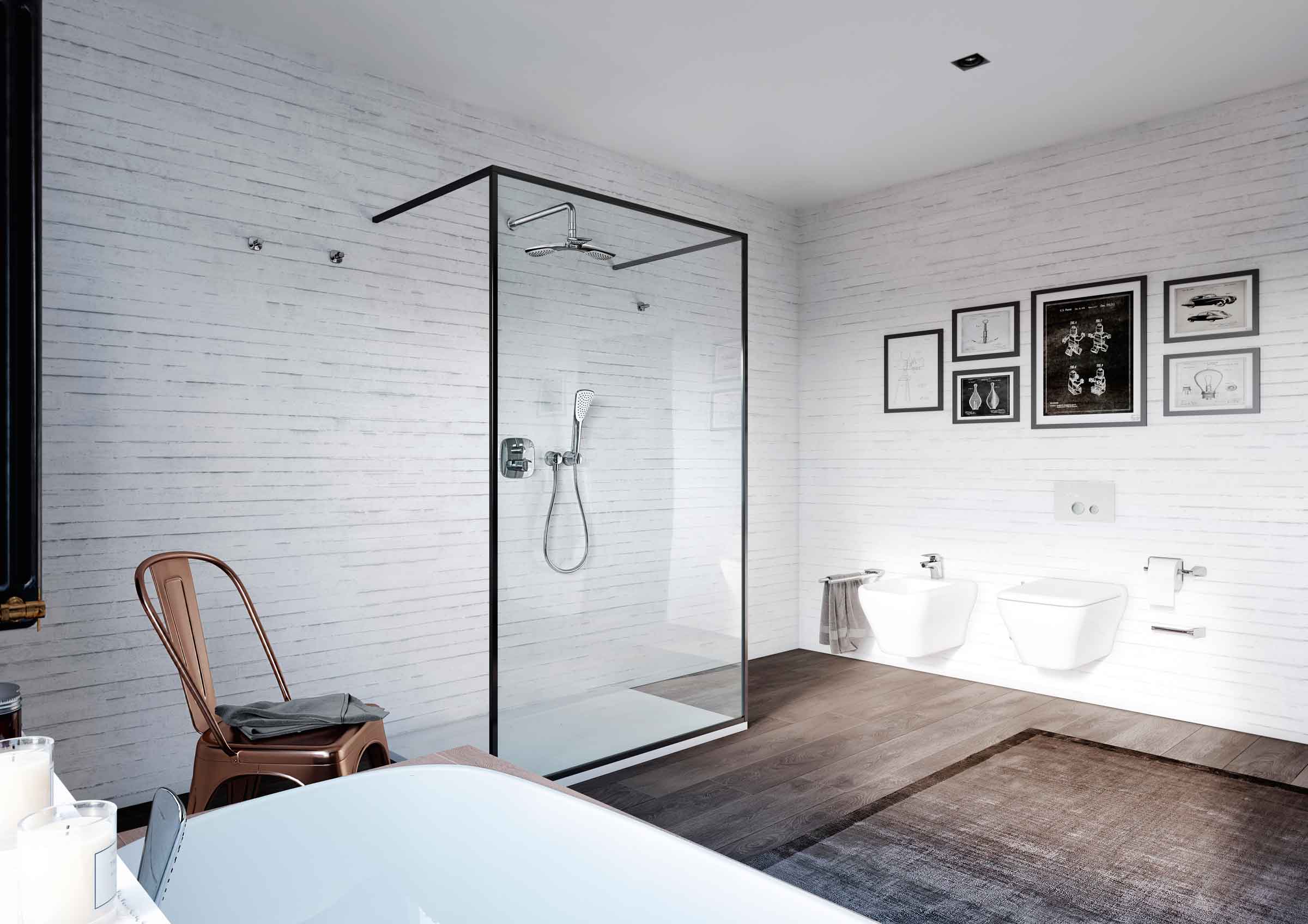 Kludi A-QA ramię prysznicowe 25 cm ścienne chrom 6653305-00