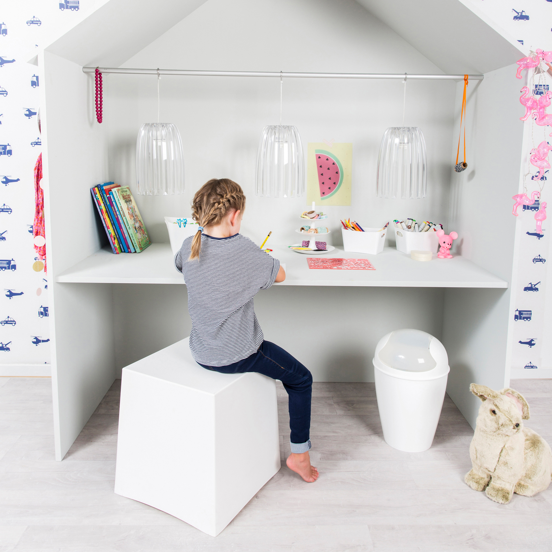 Koziol Del M kosz na śmieci 12 l z uchylną pokrywą biały 5775525 - Wysyłka w 24h