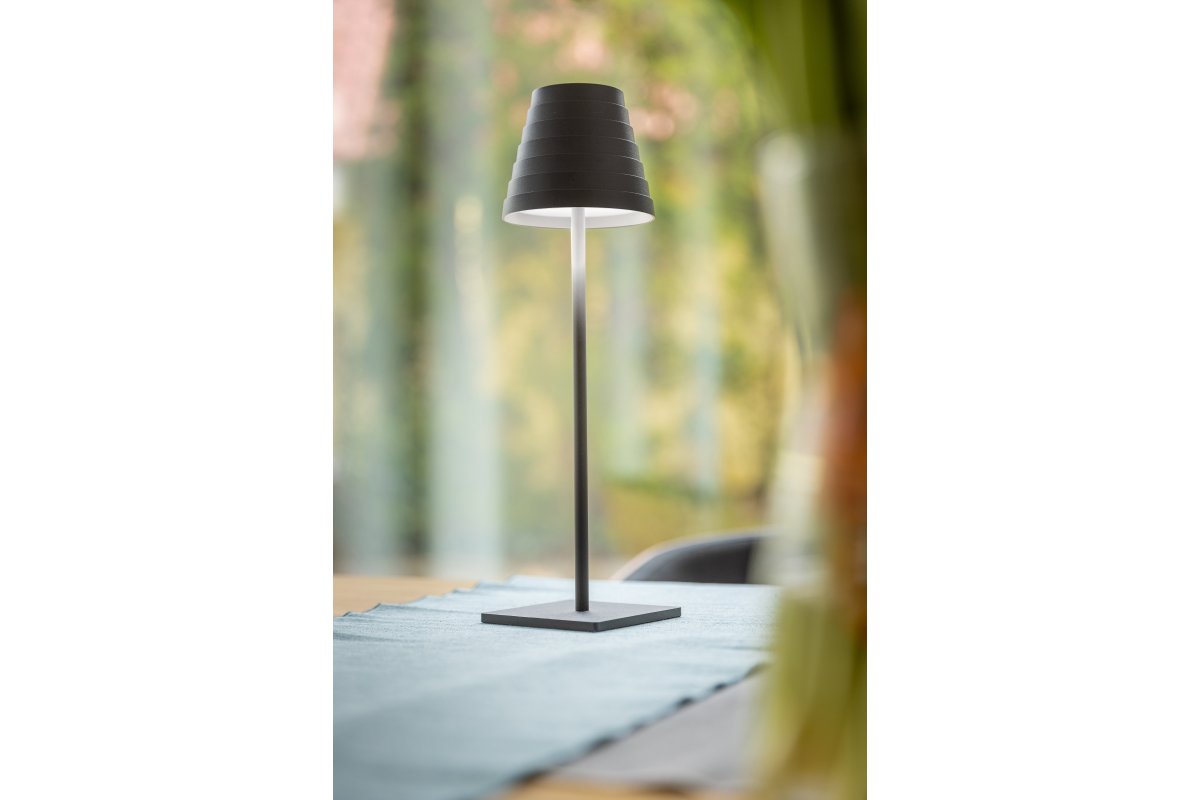 GTV Fizzi lampa stołowa 1x2,5 W czarna LD-FIZZI-10-DEC