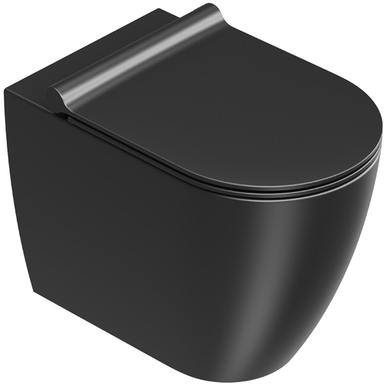 Catalano Sfera miska WC stojąca bez kołnierza czarny 0514550022