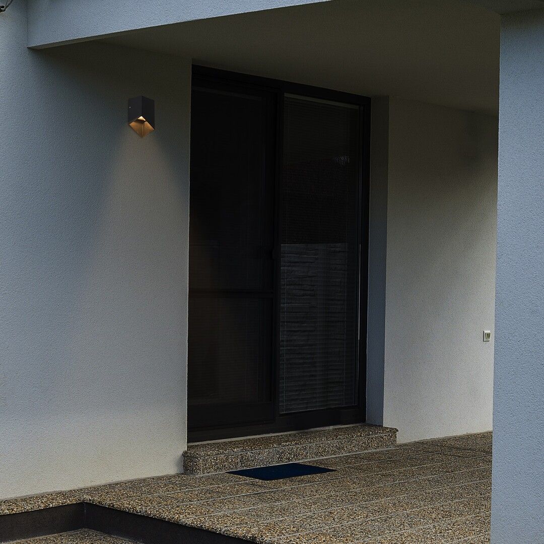 Rabalux Tilburg kinkiet zewnętrzny 1x5 W antracyt 77049