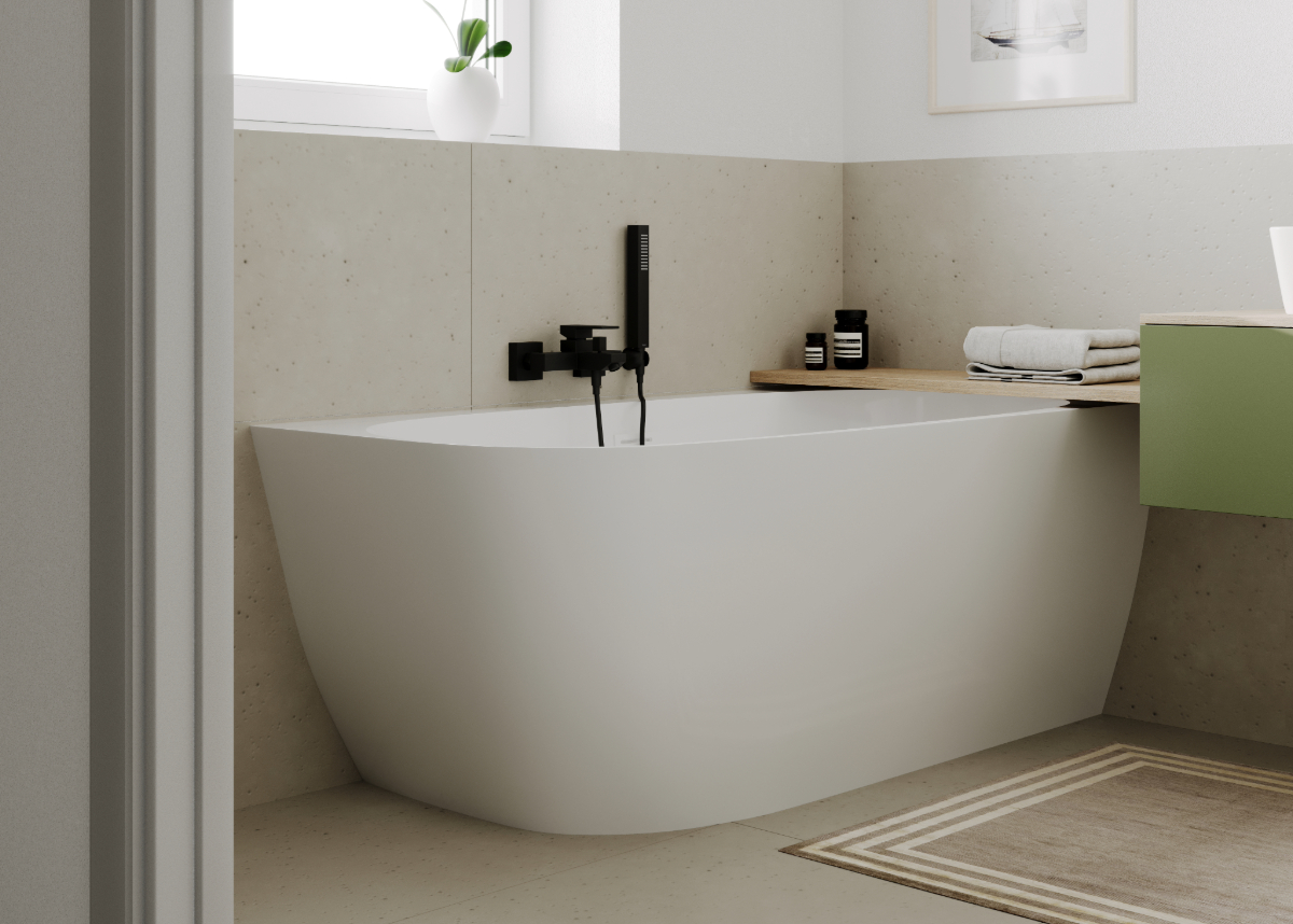 Hagser Ulva bateria wannowo-prysznicowa ścienna czarny mat HGR12000034 - Wysyłka w 24h