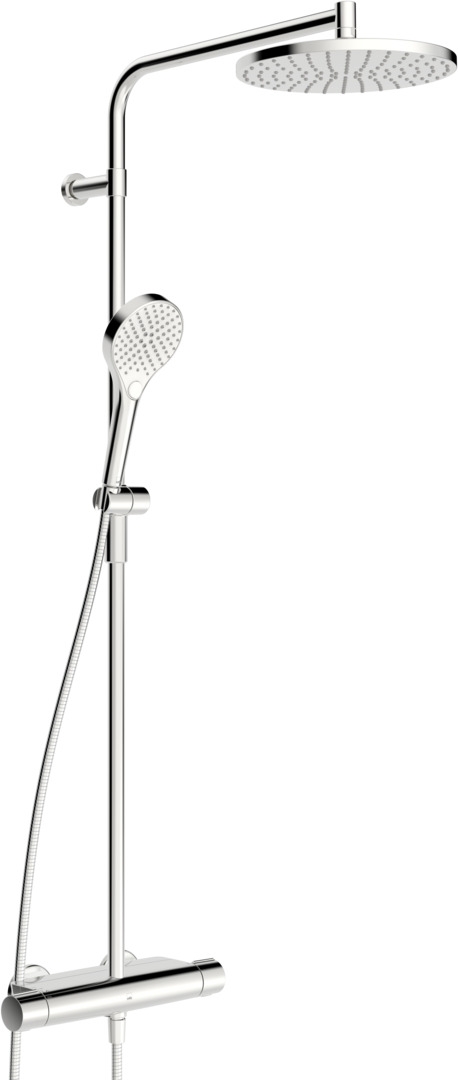 Oras Optima Style zestaw prysznicowy ścienny termostatyczny z deszczownicą chrom 7192NU