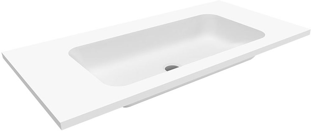 Cristalstone Linea Simpla umywalka 90x45 cm wpuszczana prostokątna biały U900-MCOT/CR/BO