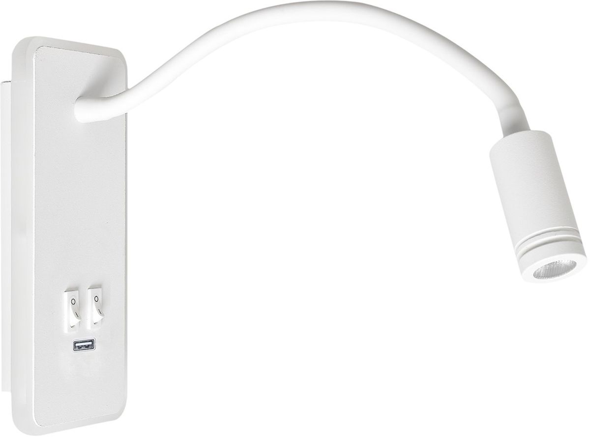 Milagro Base kinkiet 2x8W+2W biały ML6349