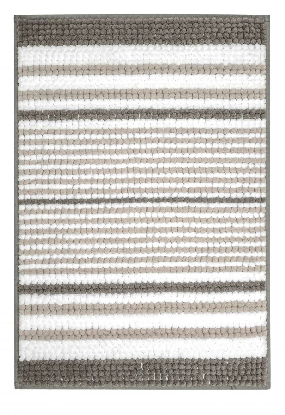 Kleine Wolke Bola dywanik łazienkowy 65x55 cm poliester szary/biały 9143901539