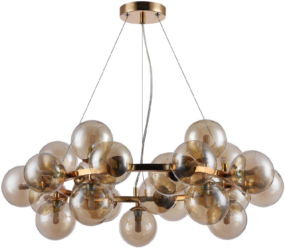 Italux Cabella lampa wisząca 25x28 W złota PND-5252-25-GD-CGN