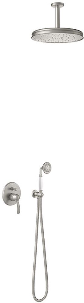 Tres Monoclasic zestaw prysznicowy podtynkowy z deszczownicą stal 242.180.04.AC