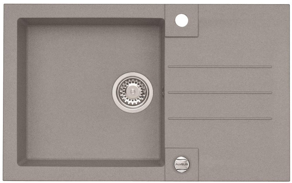 Alveus Rock 130 zlewozmywak 78x48 cm 1-komorowy beton 1203081