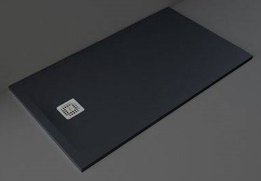 Rak Ceramics Feeling brodzik 80x140 cm prostokątny Raksolid czarny RFST080140S504