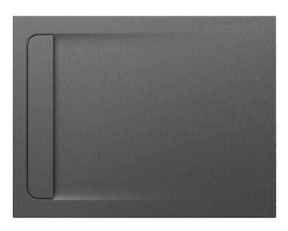 Roca Aquos brodzik 120x90 cm prostokątny kompozyt Stonex szary łupek AP6014B038401200