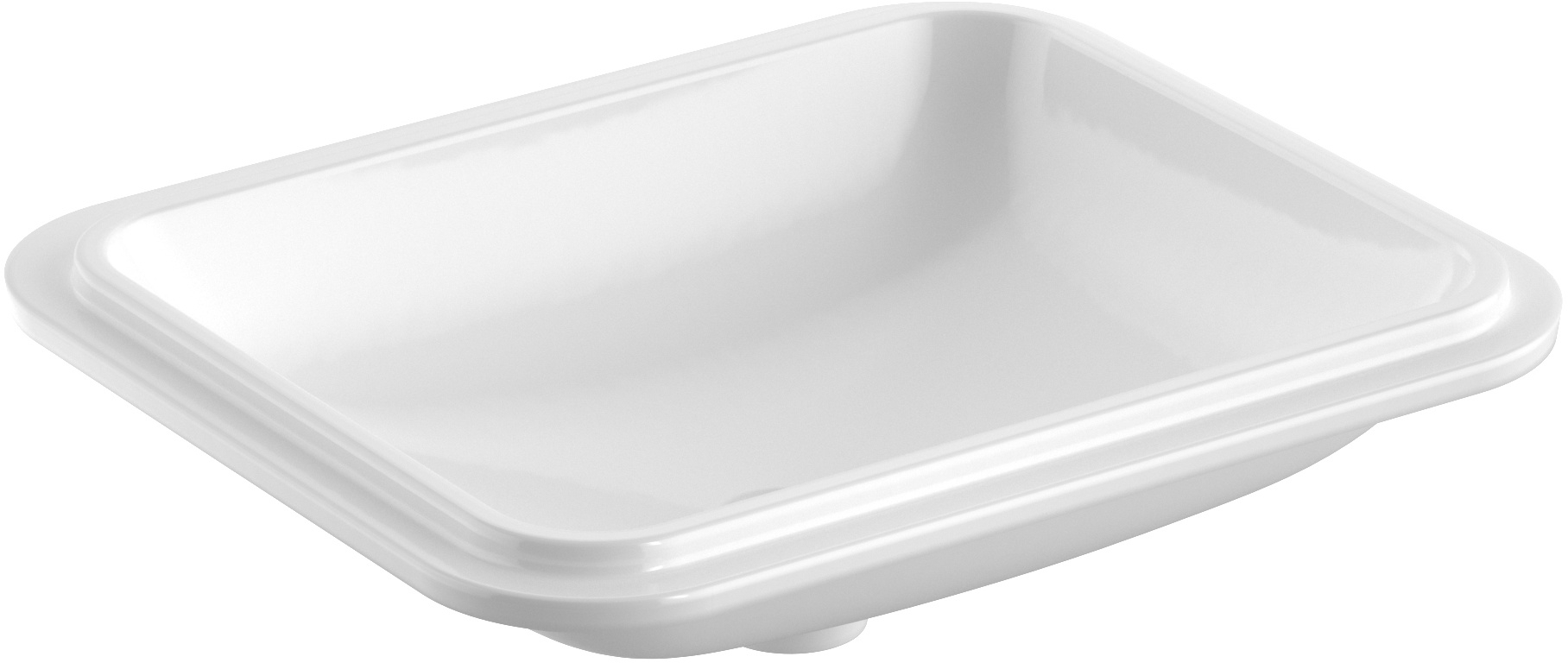 Geberit Variform umywalka 50x40 cm podblatowa prostokątna KeraTect biała 500.767.00.2