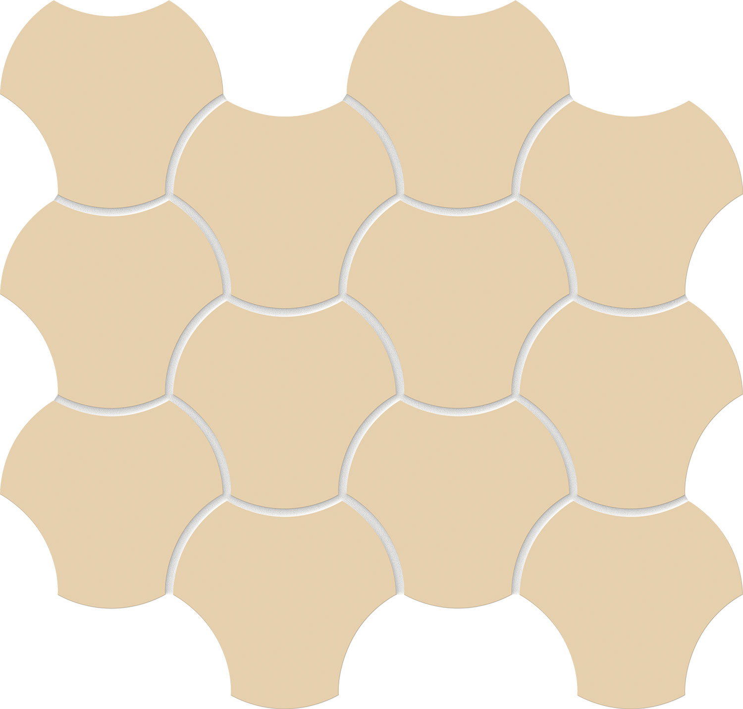 Tubądzin Cielo e Terra mozaika 34,3x29,8 cm beżowa