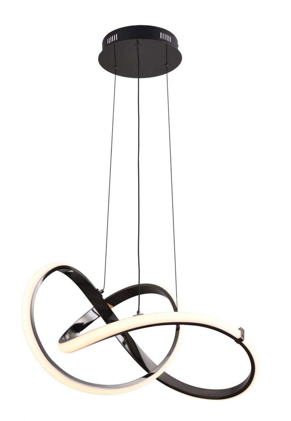 Zuma Line Indigo lampa wisząca 1x44 W czarna-chrom-złota MD9717-1-3BCD