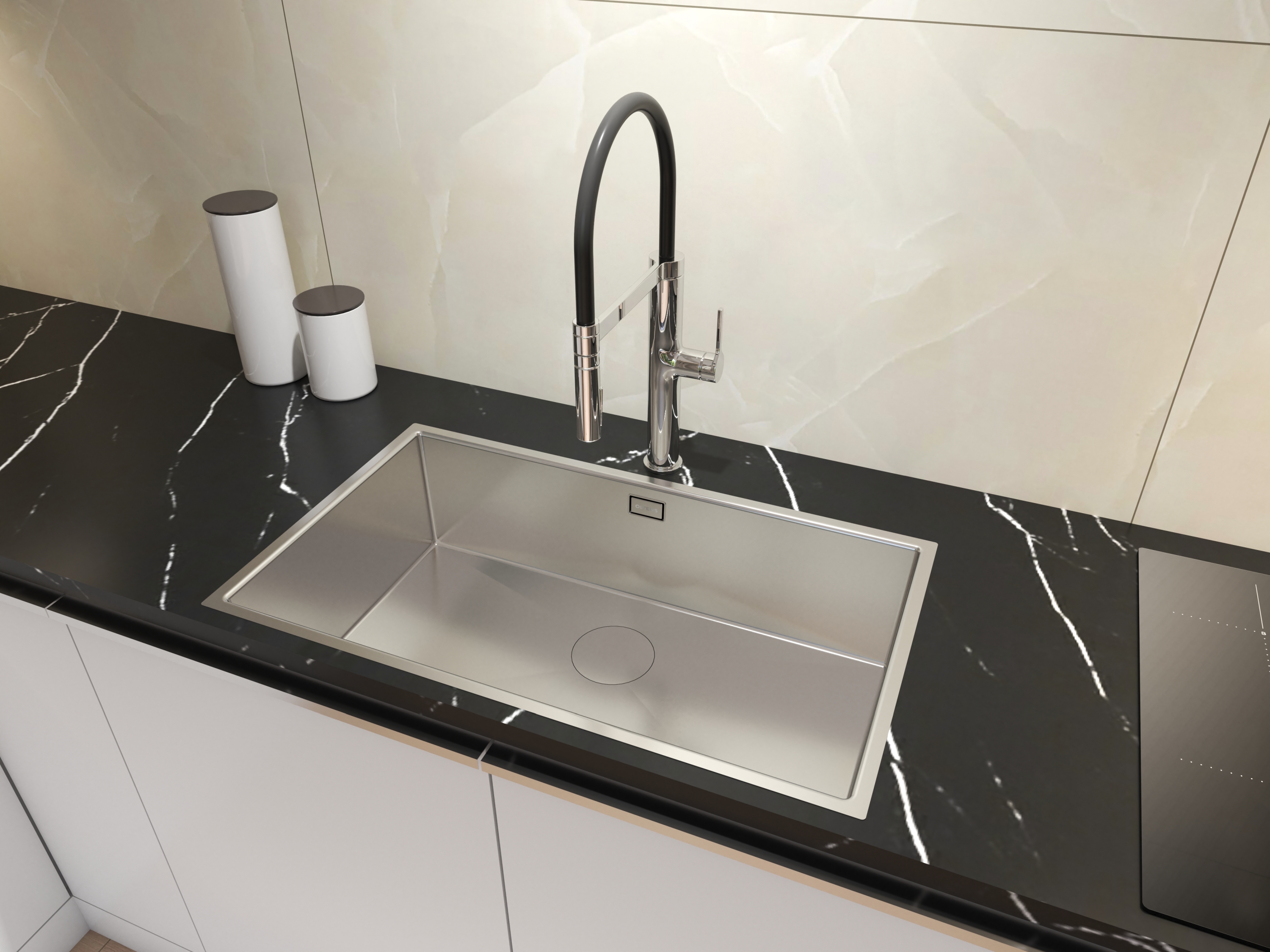 Oltens Hydda zlewozmywak stalowy 76x44 cm 1 komorowy stal szlachetna polerowana 71105100 - Wysyłka w 24h