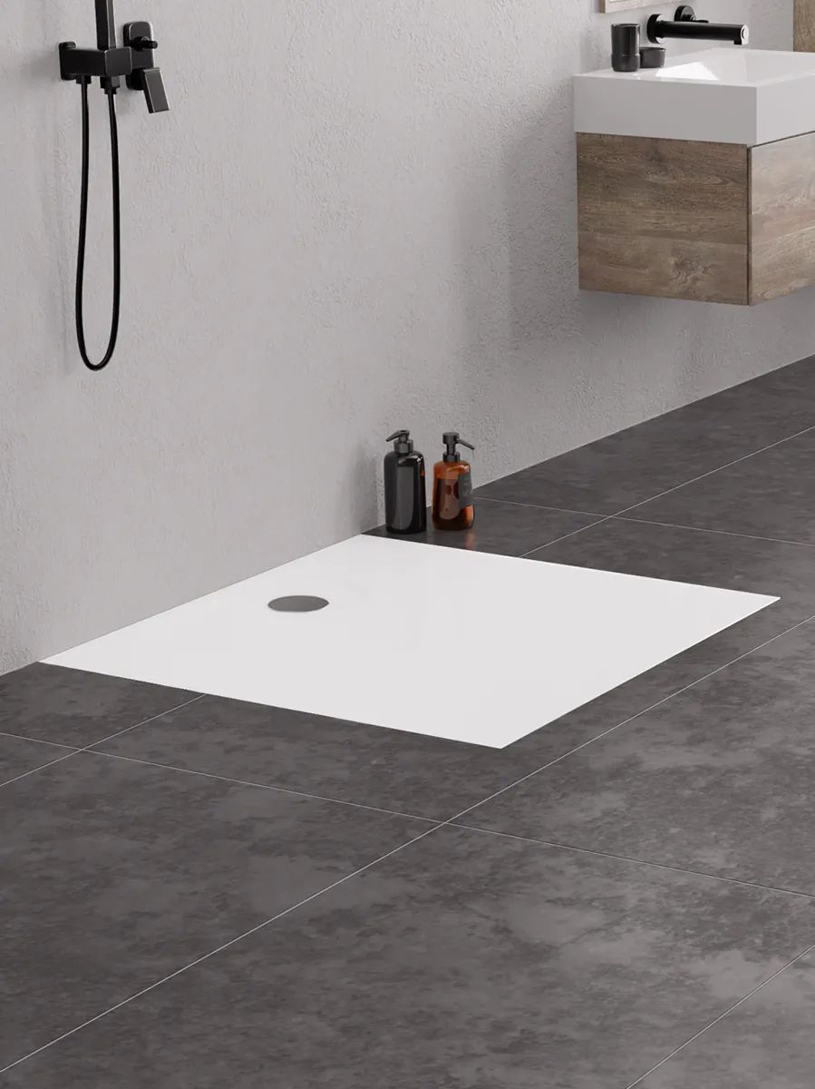 New Trendy Nex brodzik kwadratowy 90x90 cm biały B-0454