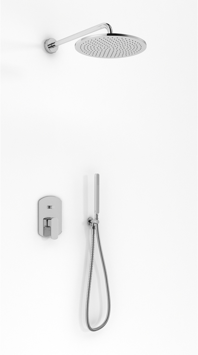 Kohlman Foxal zestaw prysznicowy podtynkowy z deszczownicą 40 cm chrom QW210FR40