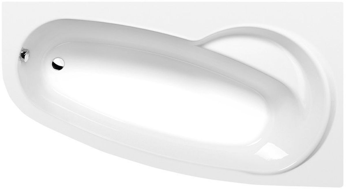 Polysan Naos wanna narożna 180x100 cm prawa biała 47111