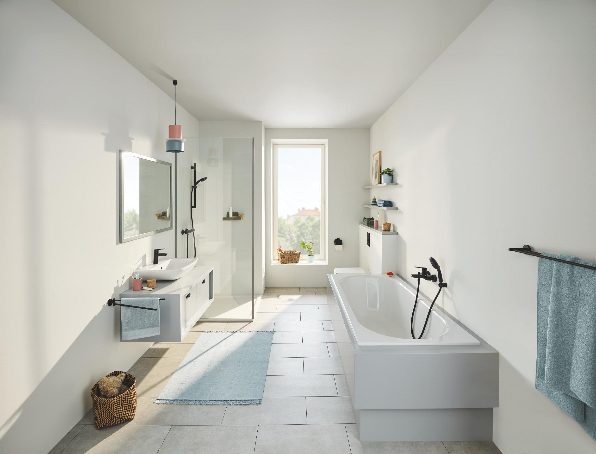 Grohe Start drążek na ręcznik kąpielowy czarny mat 412032430