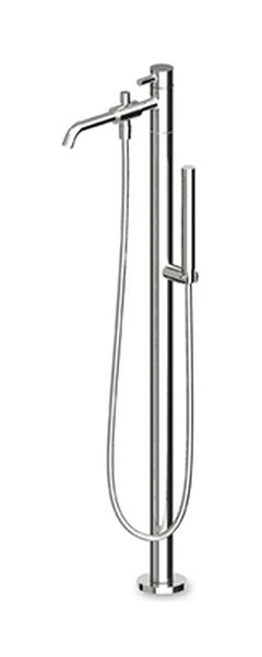 Zucchetti Pan bateria wannowo-prysznicowa wolnostojąca metal black szczotkowany ZP6622.C50