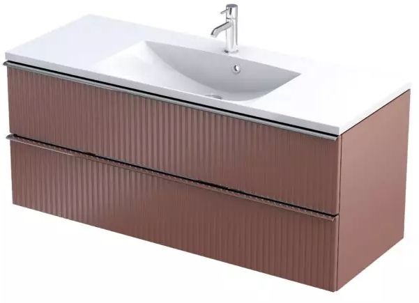 Oristo Etna szafka 119,6x45,5x50 cm podumywalkowa wisząca ceglana OR52-SD2S-120-19R