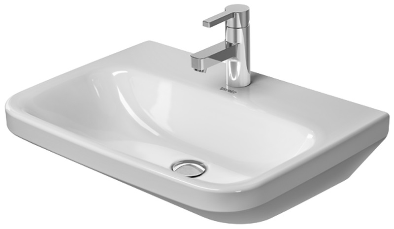 Duravit DuraStyle Med umywalka 60x44 cm ścienna prostokątna WonderGliss biała 23246000701