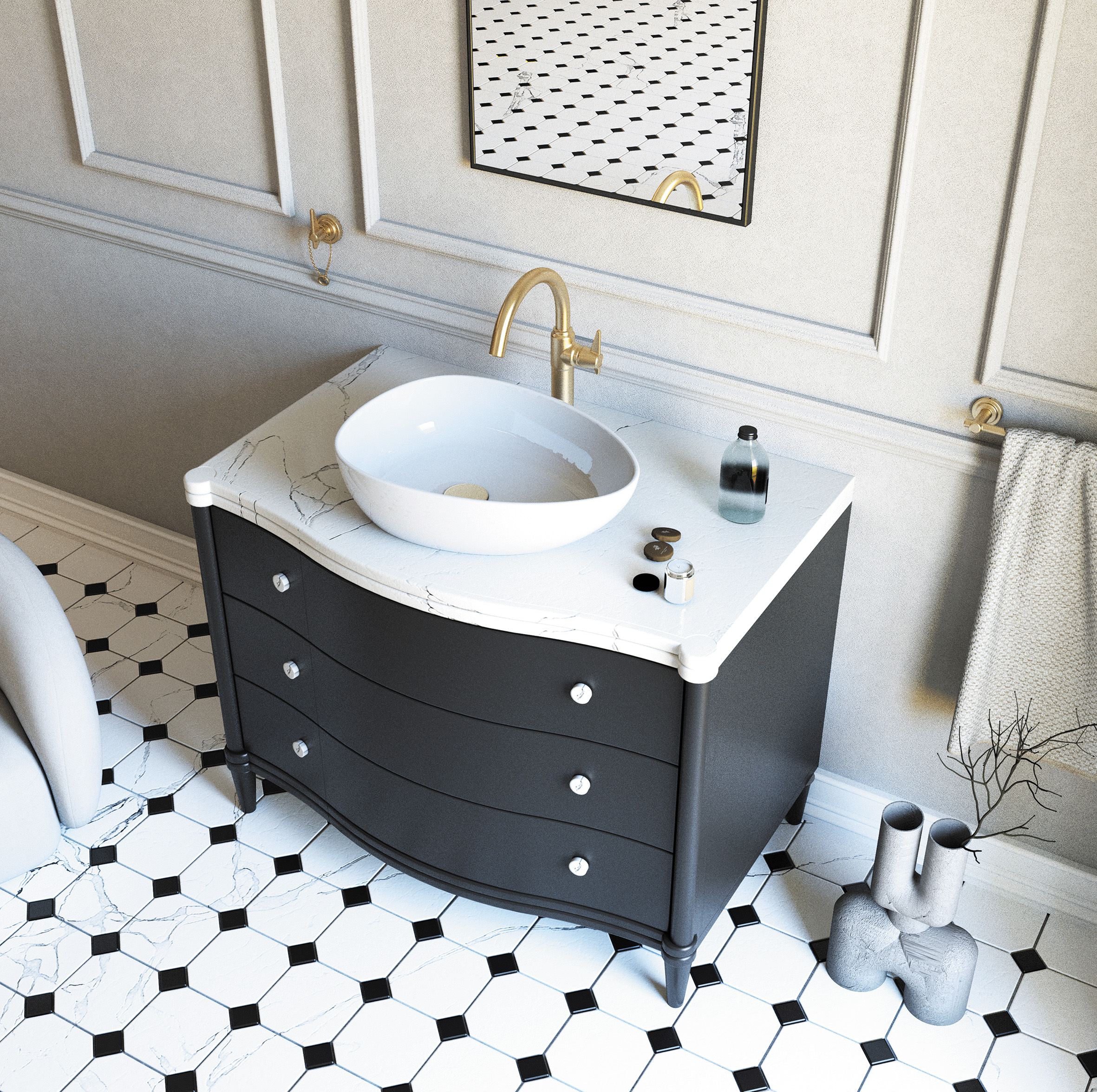 Deante Temisto haczyk pojedynczy mosiądz ADT_M111