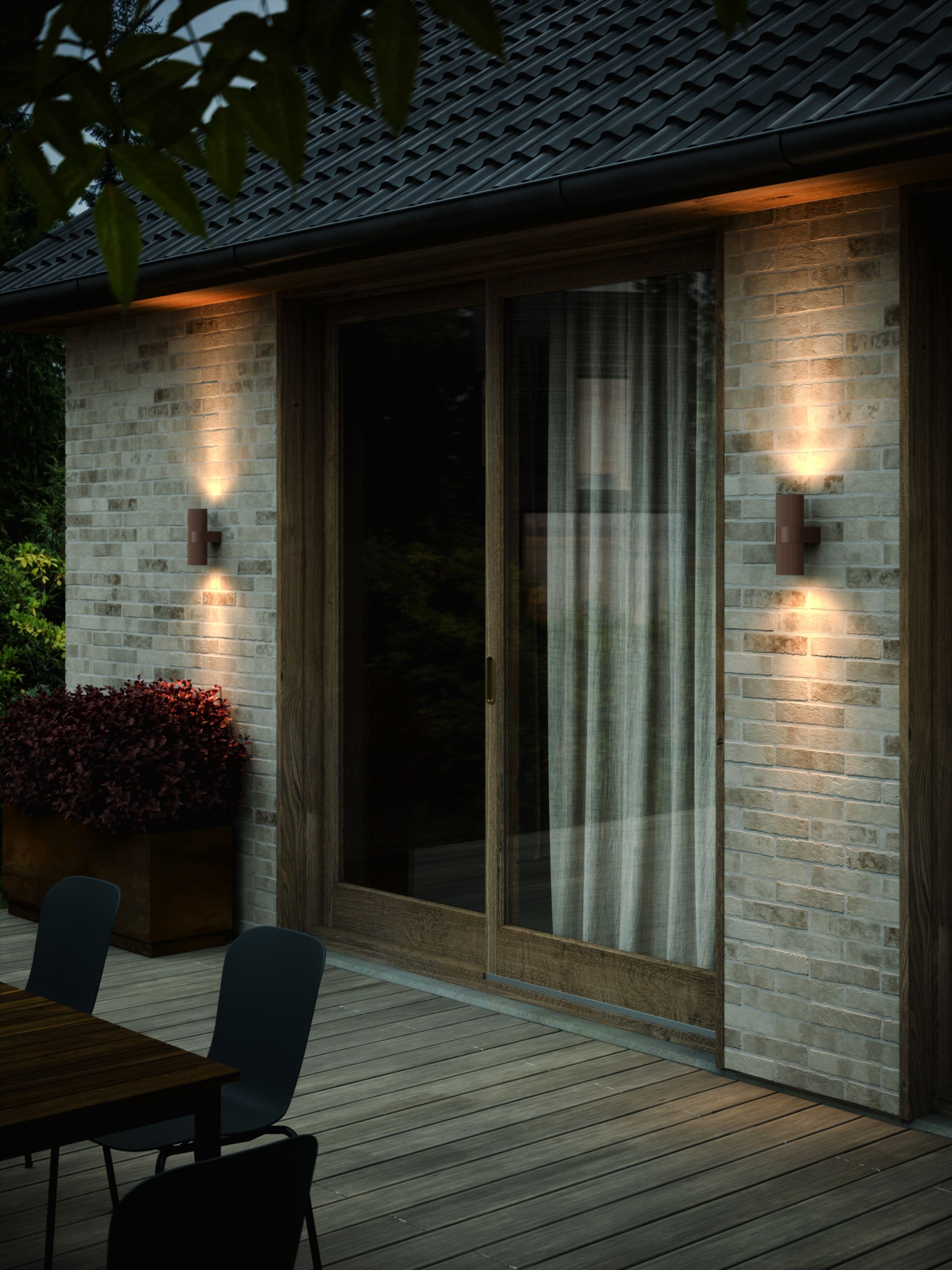 Nordlux Kyklop kinkiet zewnętrzny 2x25 W brązowy 2318051009 - Wysyłka w 24h