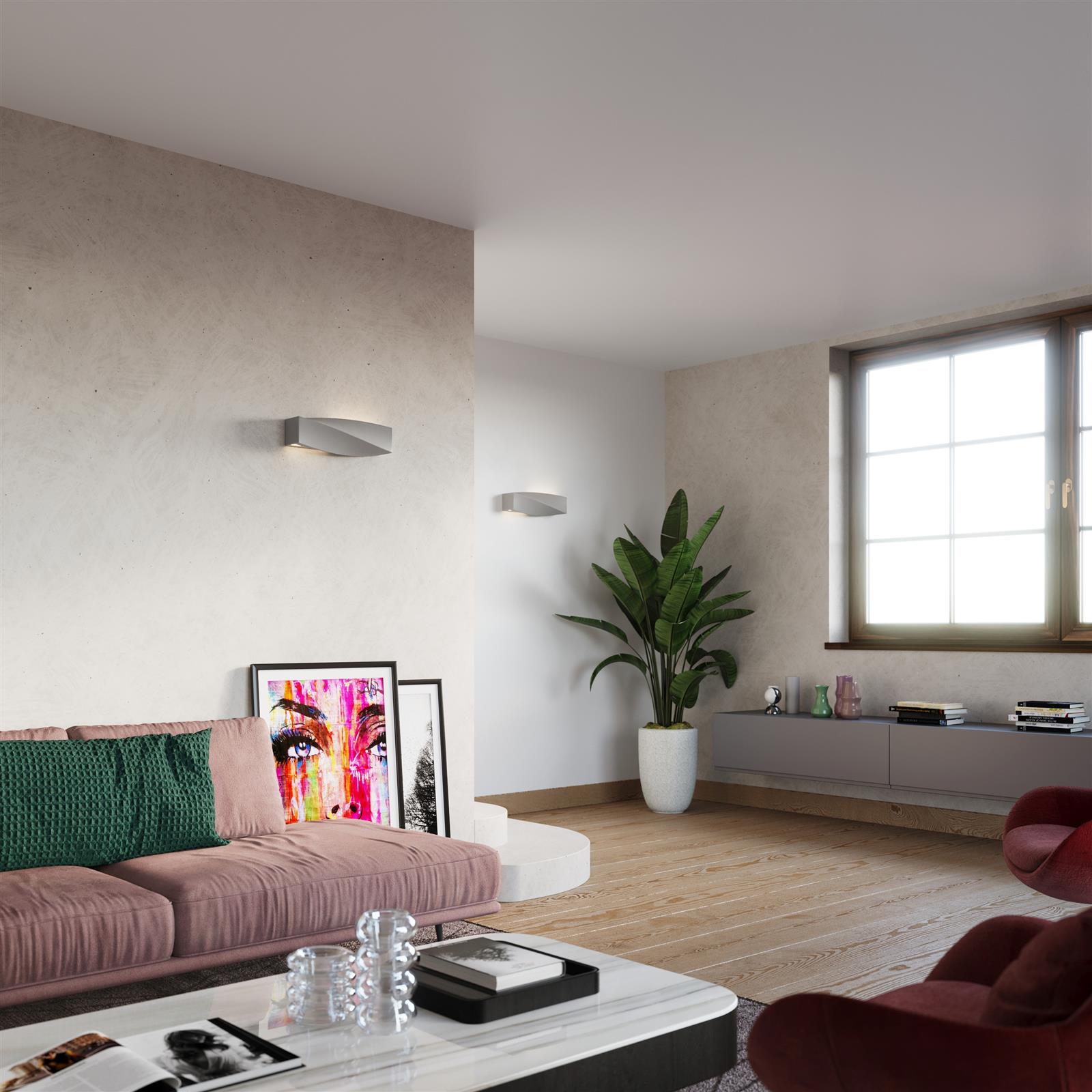 Sollux Lighting Sigma kinkiet 1x60W szary SL.0869